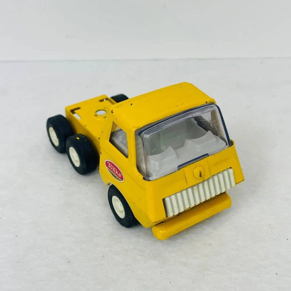 Vintage Tonka USA Pressed Steel Semi Truck Cab Yellow Diecast Toy 4.75 Inch